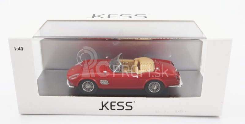 Kess-model Modena 250gt California Spider Otvorený 1961 Film 1:43 Červená