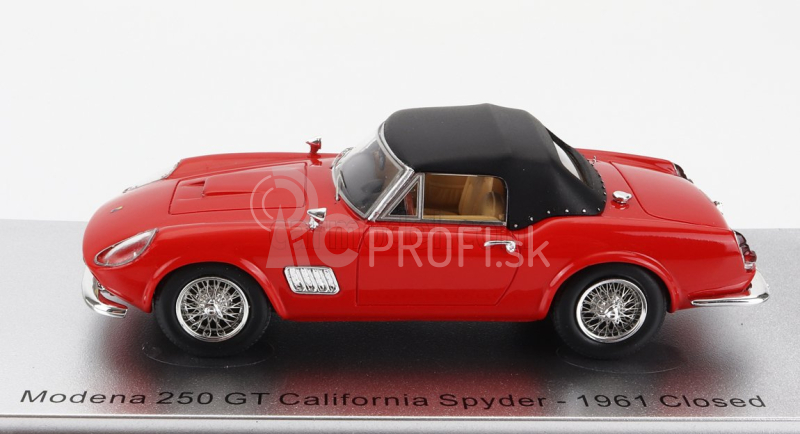 Kess-model Modena 250gt California Spider uzavretý 1961 1:43 Červená čierna