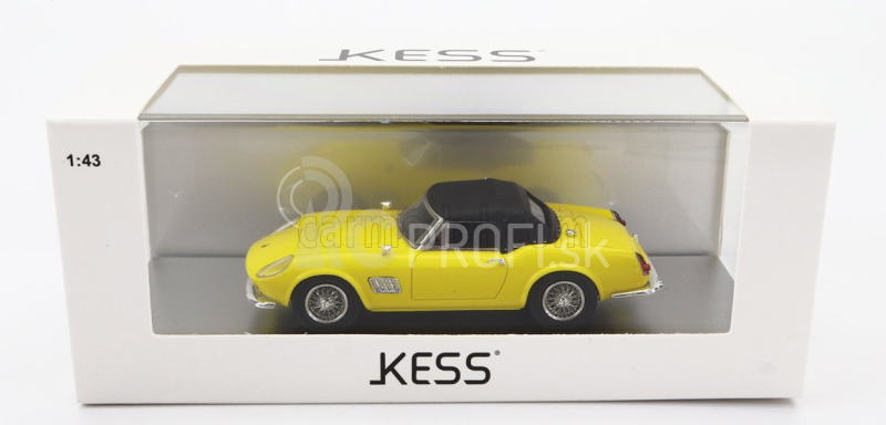 Kess-model Modena 250gt California Spider uzavretý 1961 1:43 žltá čierna