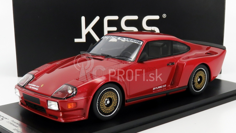 Kess-model Porsche 911 930 Biturbo 3.3 Almeras 1993 1:18 Červená