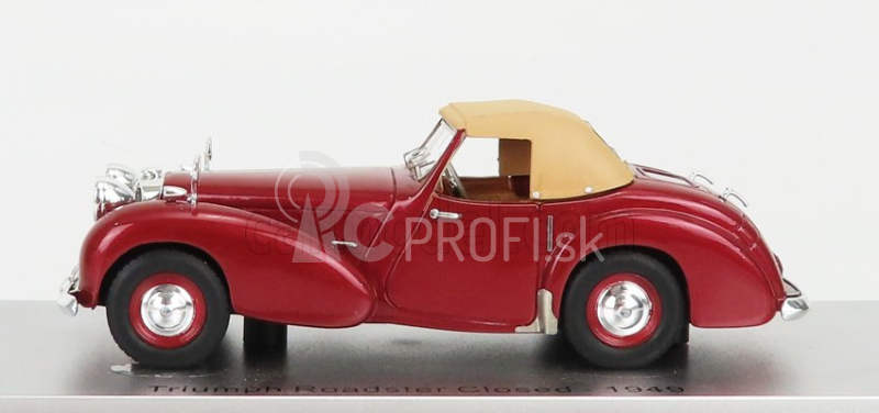 Kess-model Triumph Roadster Closed 1949 1:43 Red Met Beige