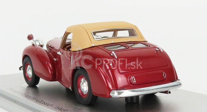 Kess-model Triumph Roadster Closed 1949 1:43 Red Met Beige