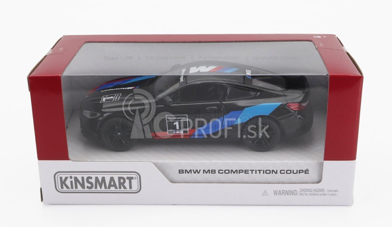 Kinsmart BMW radu 8 M8 Competition Coupe (f92) 2020 1:32 čierna