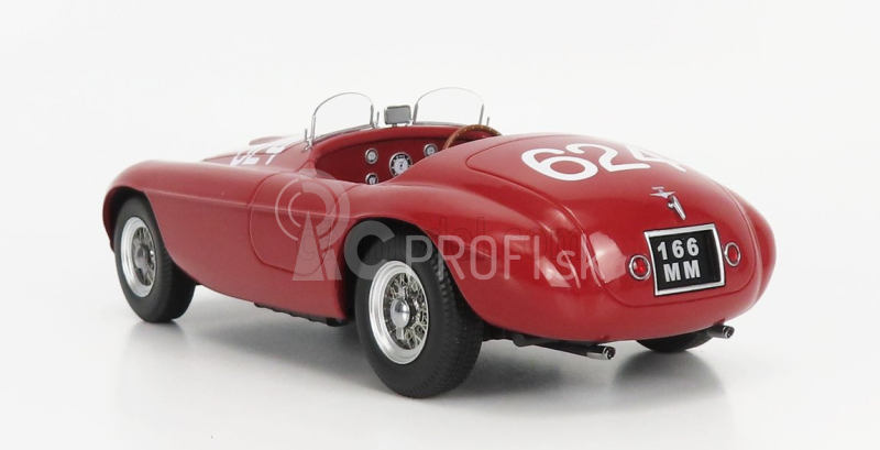 Kk-scale Ferrari 166mm 2.0l V12 Spider N 624 Winner Mille Miglia 1949 C.biondetti - E.salani 1:18 Red