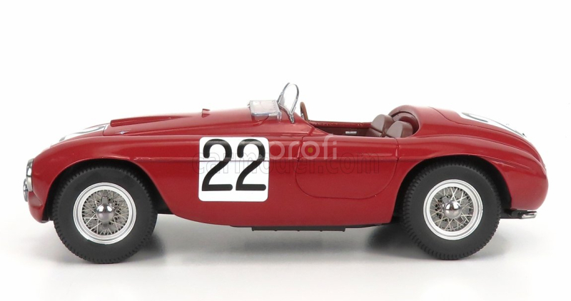 Kk-scale Ferrari 166mm Barchetta 2.0l V12 Spider Team Peter Mitchell-thomson N 22 Winner 24h Le Mans 1949 L.chinetti - L.selsdson 1:18 Red