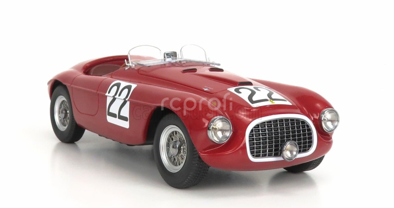 Kk-scale Ferrari 166mm Barchetta 2.0l V12 Spider Team Peter Mitchell-thomson N 22 Winner 24h Le Mans 1949 L.chinetti - L.selsdson 1:18 Red