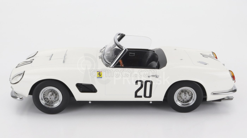 Kk-scale Ferrari 250 Gt Swb 3.0l V12 California Spider Team Nart N 20 24h Le Mans 1960 Bill Sturgis - Jo Schlesser 1:18 White