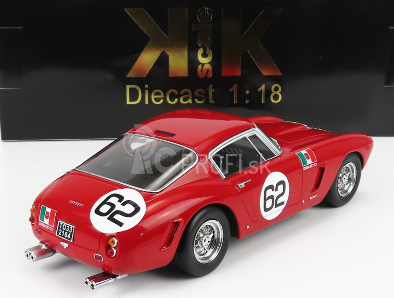 Kk-scale Ferrari 250gt Swb Coupe N 62 Winner Monza 1960 C.m.abate 1:18 Red