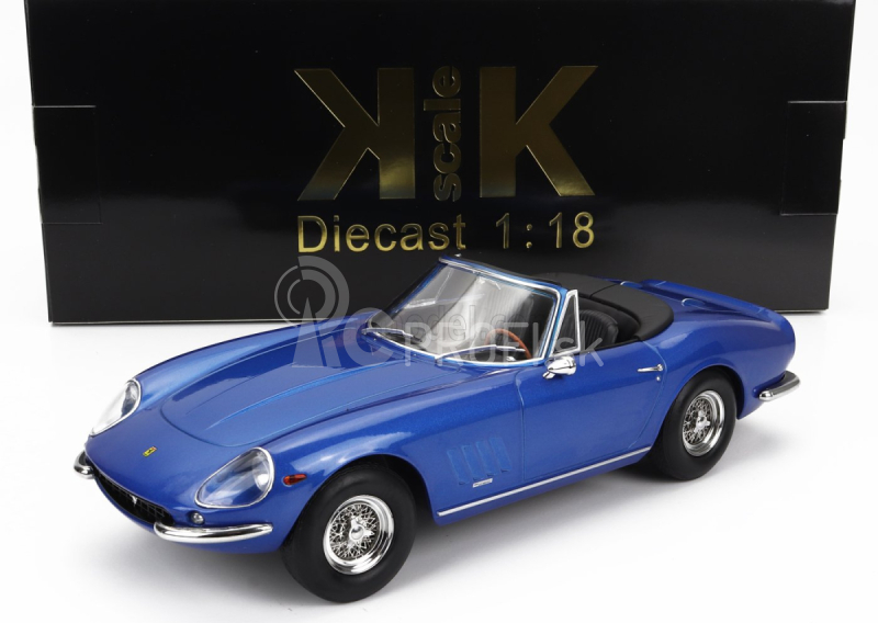 Kk-scale Ferrari 275 Gtb/4 Nart Spider 1967 1:18 Blue Met