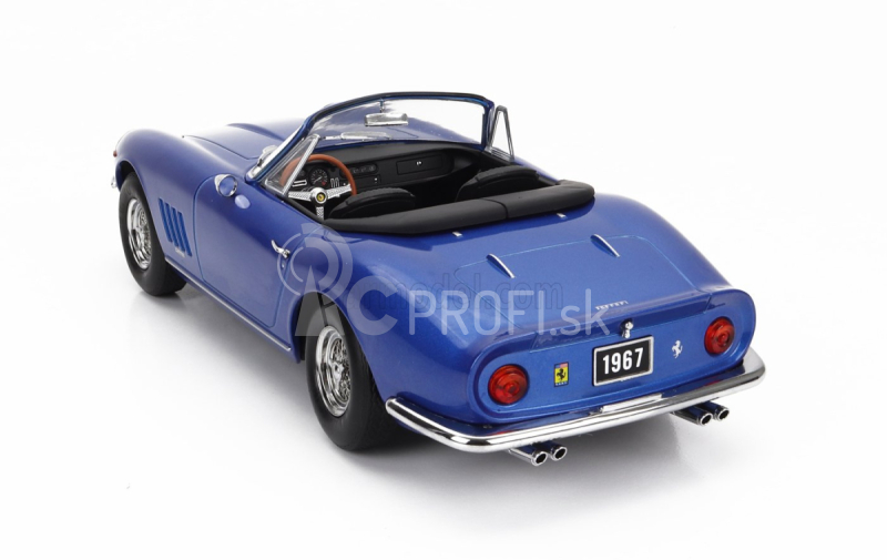 Kk-scale Ferrari 275 Gtb/4 Nart Spider 1967 1:18 Blue Met