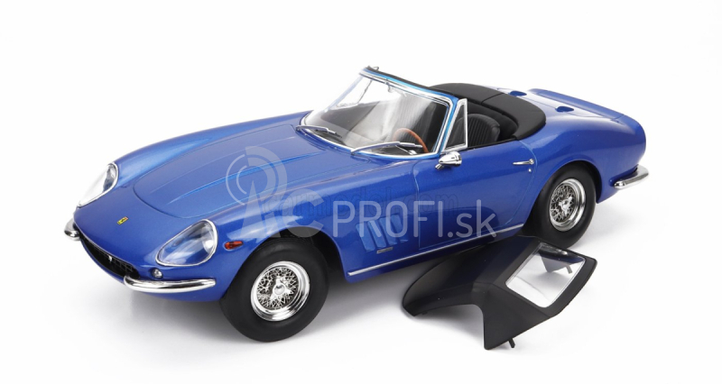 Kk-scale Ferrari 275 Gtb/4 Nart Spider 1967 1:18 Blue Met