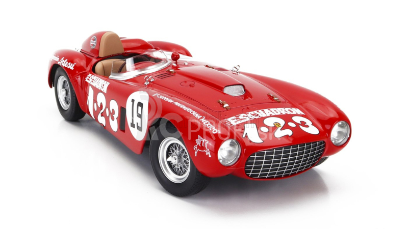 Kk-scale Ferrari 375 Plus 5.0l V12 Spider Escuadron 1.2.3 N 19 Winner V Carrera Panamericana 1954 Umberto Maglioli 1:18 Red