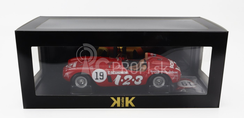 Kk-scale Ferrari 375 Plus 5.0l V12 Spider Escuadron 1.2.3 N 19 Winner V Carrera Panamericana 1954 Umberto Maglioli 1:18 Red