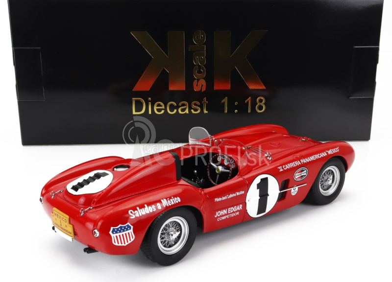 Kk-scale Ferrari 375 Plus 5.0l V12 Spider N 1 V Carrera Panamericana 1954 Jack Mcafee - Ford Robinson 1:18 Červená