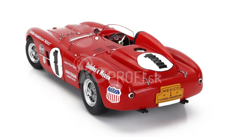 Kk-scale Ferrari 375 Plus 5.0l V12 Spider N 1 V Carrera Panamericana 1954 Jack Mcafee - Ford Robinson 1:18 Červená