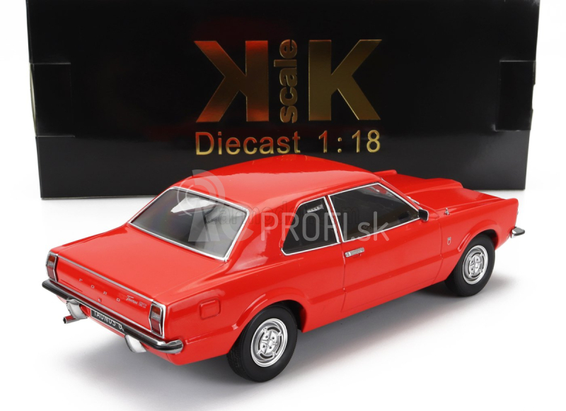 Kk-scale Ford england Taunus Gt 1971 1:18 Červená