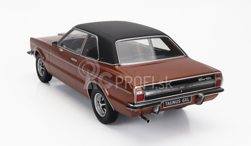 Kk-scale Ford england Taunus Gxl s vinylovou strechou 1971 1:18 Copper Matte Black