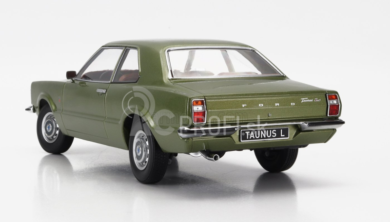 Kk-scale Ford england Taunus L Coupe 1971 1:18 Light Green Met