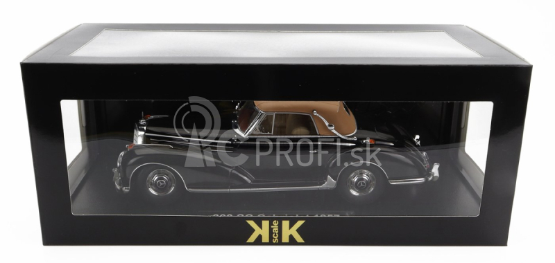 Kk-scale Mercedes benz 300s Sc Cabriolet (w188) Soft-top Closed 1967 1:18 Black Beige