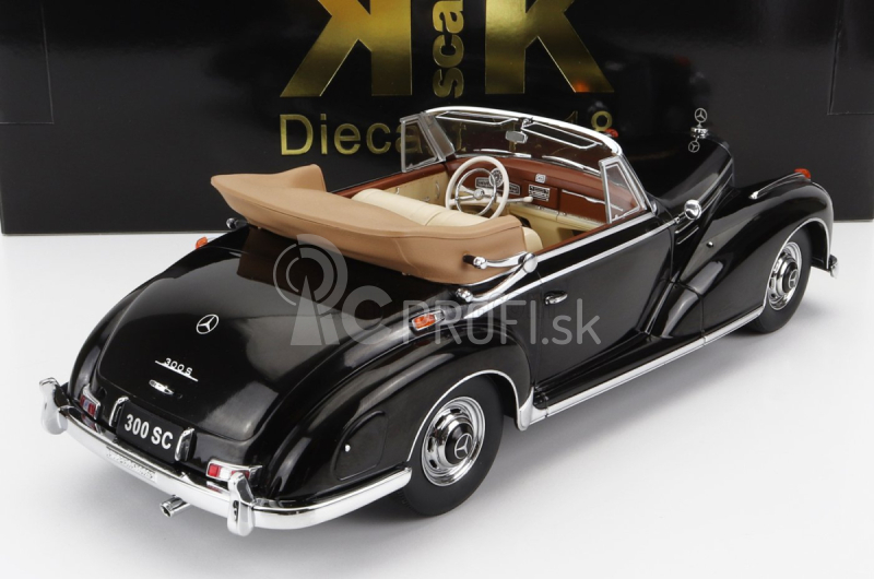 Kk-scale Mercedes Benz 300s Sc Cabriolet (w188) Soft-top Open 1967 1:18 Black