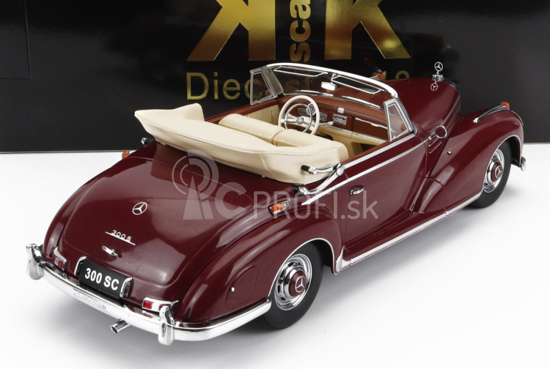 Kk-scale Mercedes benz 300s Sc Cabriolet (w188) Soft-top Open 1967 1:18 Red