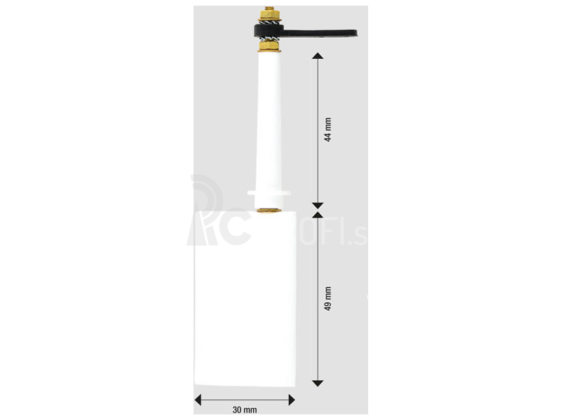 Kormidlo Raboesch kompletné 30x49mm