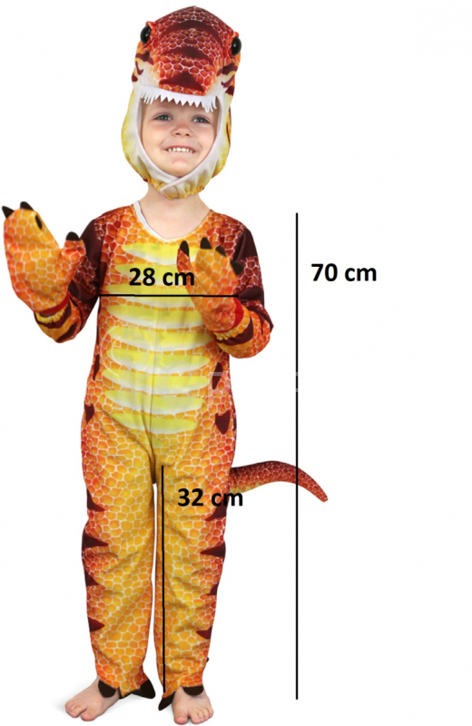 Kostým dinosaura s malou nohou