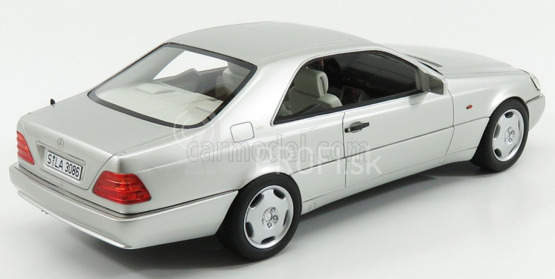 Kultové modely Mercedes benz S-class 600sec Coupe (c140) 1992 1:18 Strieborný