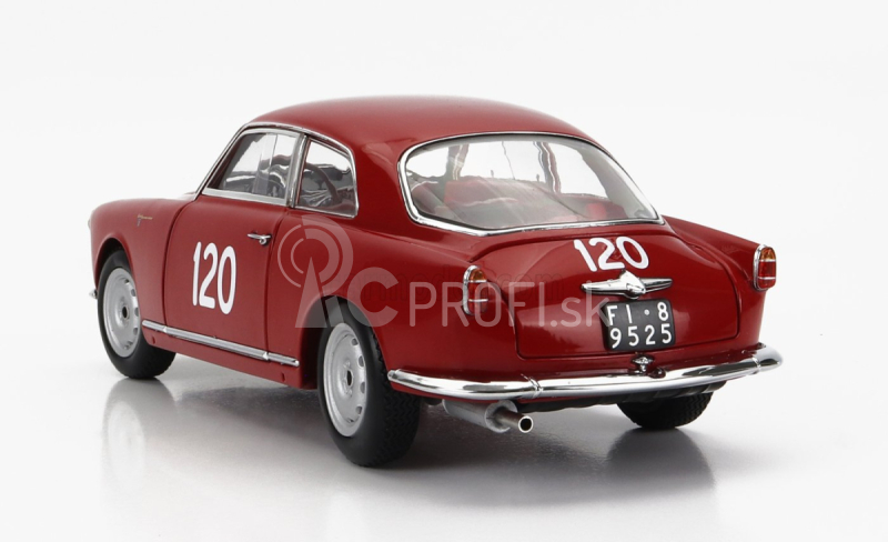 Kyosho Alfa romeo Giulietta Sv Sprint Veloce N 120 Mille Miglia 1956 G.becucci - P.cazzato 1:18 červená