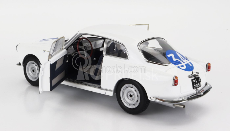 Kyosho Alfa romeo Giulietta Sv Sprint Veloce N 34 Targa Florio 1960 Emanuele - Aldebaran (checco D'angelo) 1:18 Biela