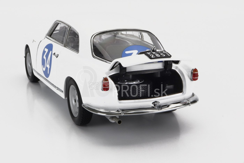 Kyosho Alfa romeo Giulietta Sv Sprint Veloce N 34 Targa Florio 1960 Emanuele - Aldebaran (checco D'angelo) 1:18 Biela