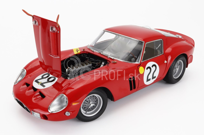 Kyosho Ferrari 250 Gto 3.0l V12 Team Equipe Nationale Belge N 22 3. 24h Le Mans 1962 L.dernier - ''beurlys'' J.blaton 1:18 Red