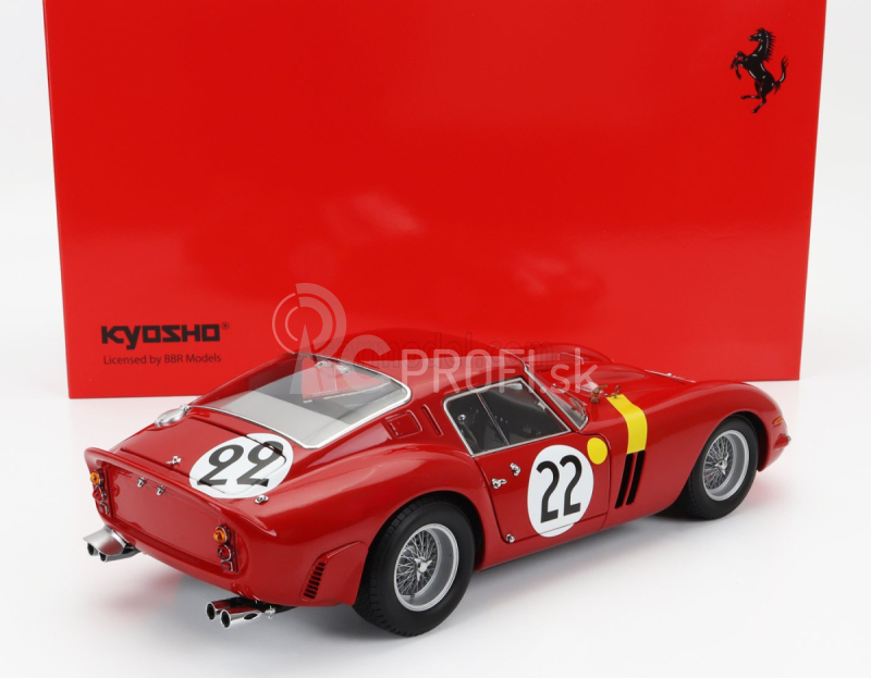 Kyosho Ferrari 250 Gto 3.0l V12 Team Equipe Nationale Belge N 22 3. 24h Le Mans 1962 L.dernier - ''beurlys'' J.blaton 1:18 Red