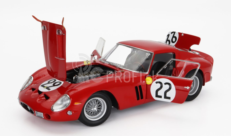 Kyosho Ferrari 250 Gto 3.0l V12 Team Equipe Nationale Belge N 22 3. 24h Le Mans 1962 L.dernier - ''beurlys'' J.blaton 1:18 Red