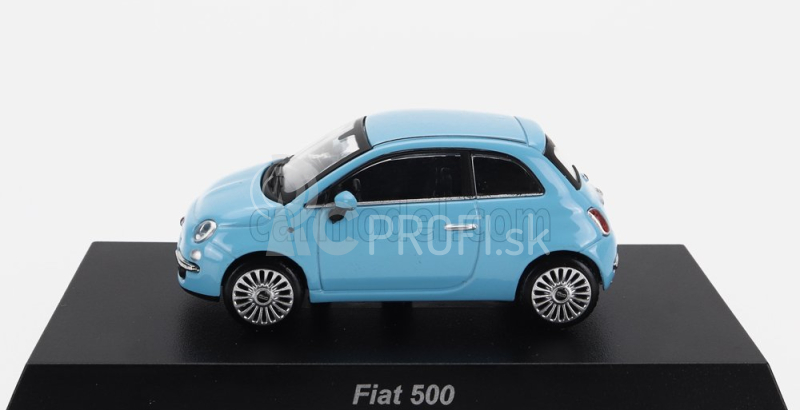 Kyosho Fiat Nuova 500 2007 s knihou 1:64 Svetlo modrá