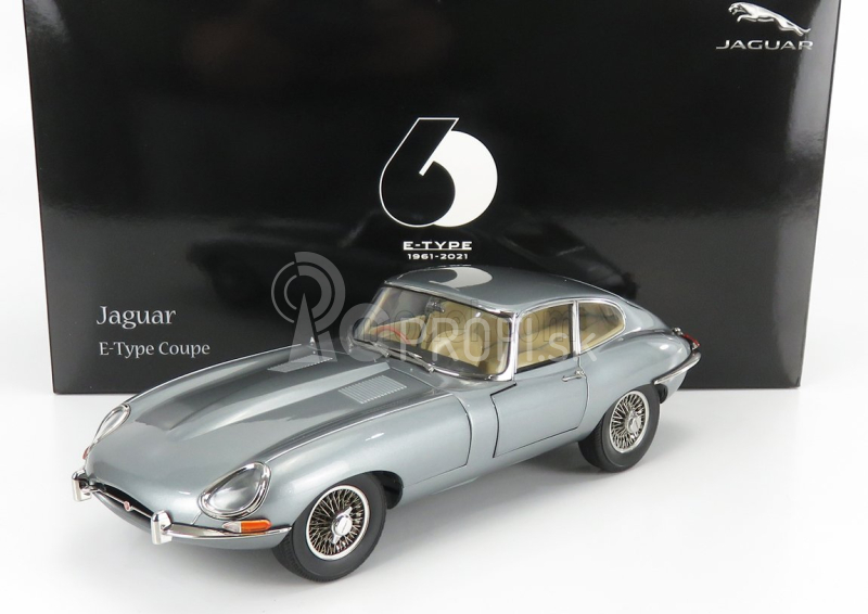 Kyosho Jaguar E-type Coupe Mk1 Rhd 1961 1:18 Gun Metal