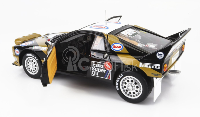 Kyosho Lancia 037 Grifone Esso N 3 Rally Targa Florio 1985 F.tabaton - L-tedeschini 1:18 Black Gold