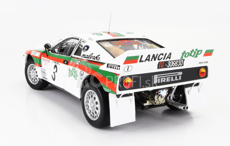 Kyosho Lancia 037 Totip N 3 Rally Isola D'elba 1985 D.cerrato - G.cerri 1:18 Biela červená zelená