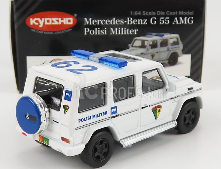 Kyosho Mercedes benz triedy G G55 Amg Polisi 2018 1:64 Biela