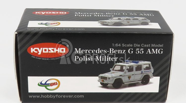 Kyosho Mercedes benz triedy G G55 Amg Polisi 2018 1:64 Biela