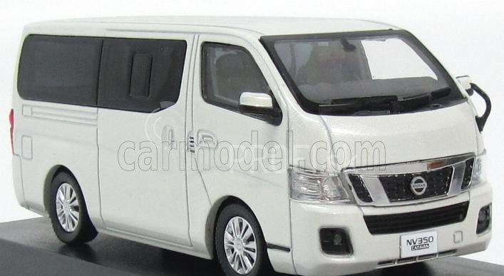 Kyosho Nissan Nv350 Minibus Caravan 2012 1:43 Brillant White Pearl Met