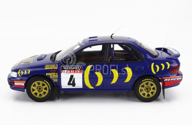 Kyosho Subaru Impreza 555 Repsol N 4 Winner Rally Rac Lombard 1994 C.mcrae - D.ringer 1:18 Modrá Žltá