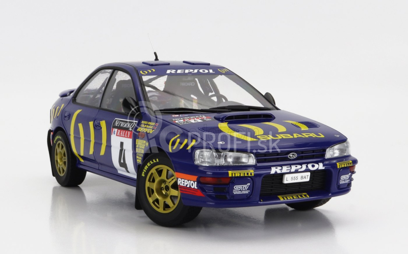 Kyosho Subaru Impreza 555 Repsol N 4 Winner Rally Rac Lombard 1994 C.mcrae - D.ringer 1:18 Modrá Žltá