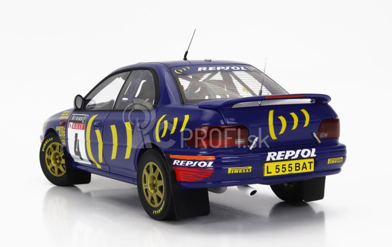 Kyosho Subaru Impreza 555 Repsol N 4 Winner Rally Rac Lombard 1994 C.mcrae - D.ringer 1:18 Modrá Žltá