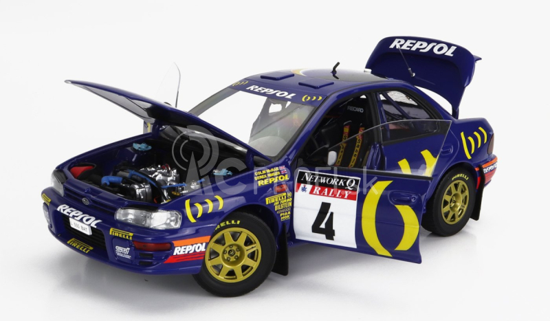 Kyosho Subaru Impreza 555 Repsol N 4 Winner Rally Rac Lombard 1994 C.mcrae - D.ringer 1:18 Modrá Žltá