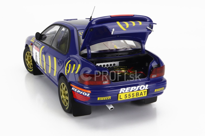 Kyosho Subaru Impreza 555 Repsol N 4 Winner Rally Rac Lombard 1994 C.mcrae - D.ringer 1:18 Modrá Žltá