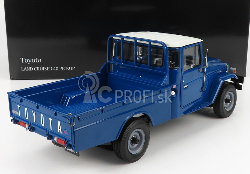 Kyosho Toyota Land Cruiser 40 4x4 Pick-up 1980 1:18 Modrá biela