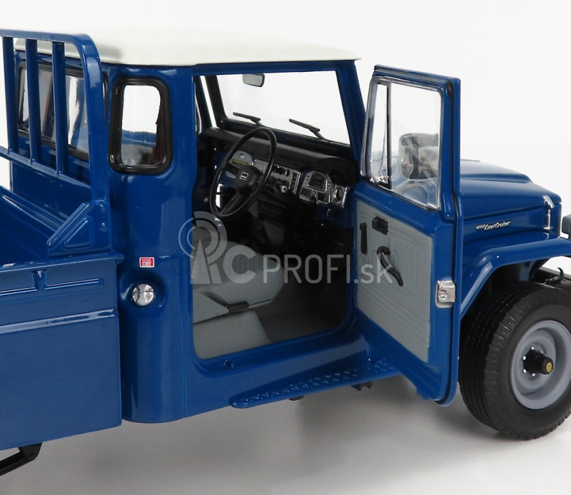 Kyosho Toyota Land Cruiser 40 4x4 Pick-up 1980 1:18 Modrá biela