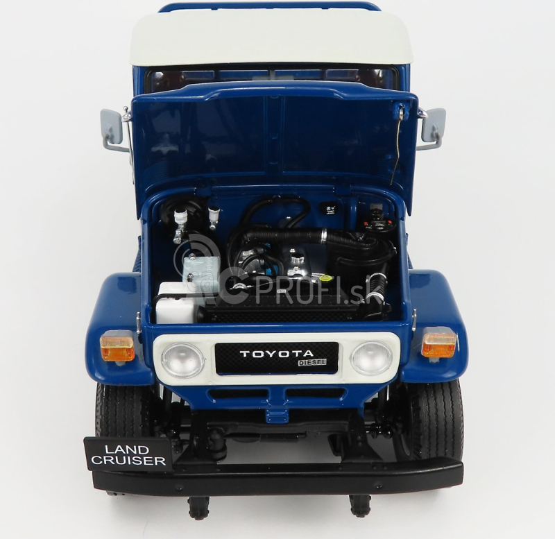 Kyosho Toyota Land Cruiser 40 4x4 Pick-up 1980 1:18 Modrá biela