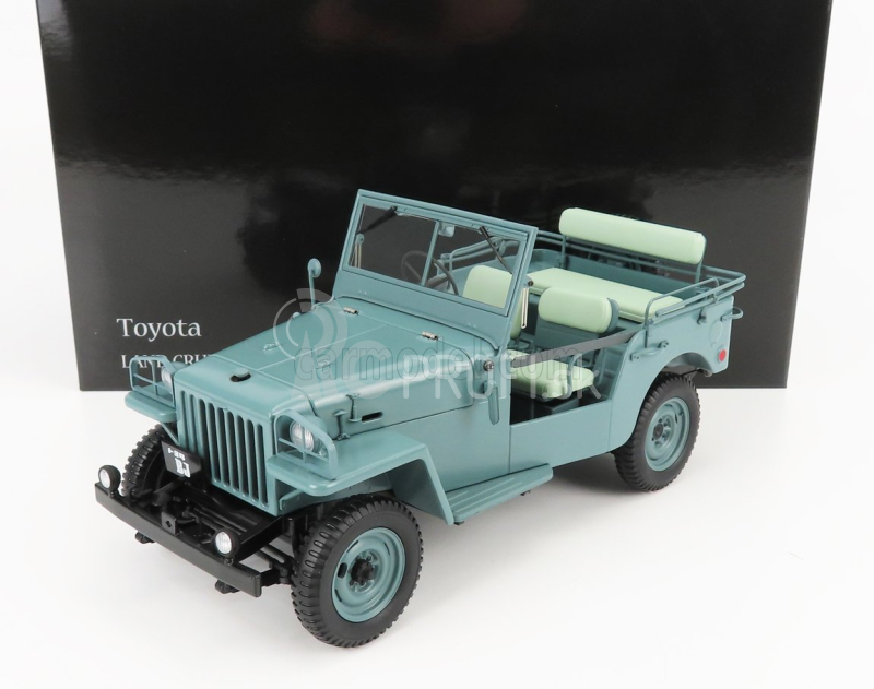 Kyosho Toyota Land Cruiser Bj 4x4 1951 1:18 zelená modrá